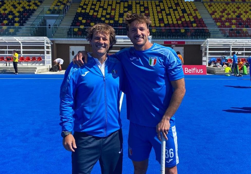 Agustín Nuñez con la Selección Italiana